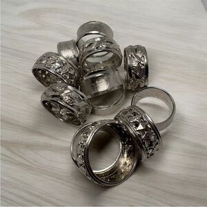 ESPO Silver Filled Bands Rings Lot Joseph Esposito
